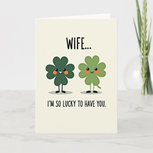 Lucky Wife Shamrock Art Card カード (正面)