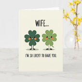 Lucky Wife Shamrock Art Card カード (黄色い花)