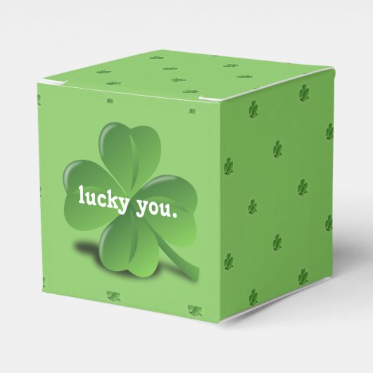 Lucky You」シャムロック聖パトリックの日 フェイバーボックス (正面サイド)