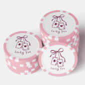 Lucky you cards bow trendy ポーカーチップ (積み重ね)