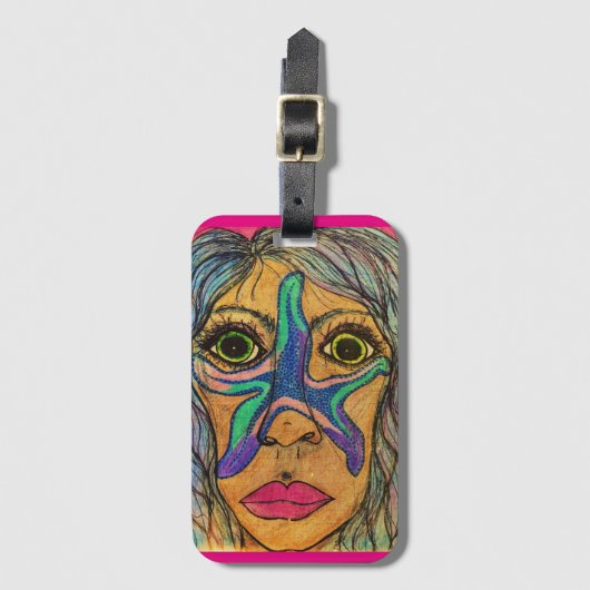 LuckyPenの芸術 ラゲッジタグ (正面縦)