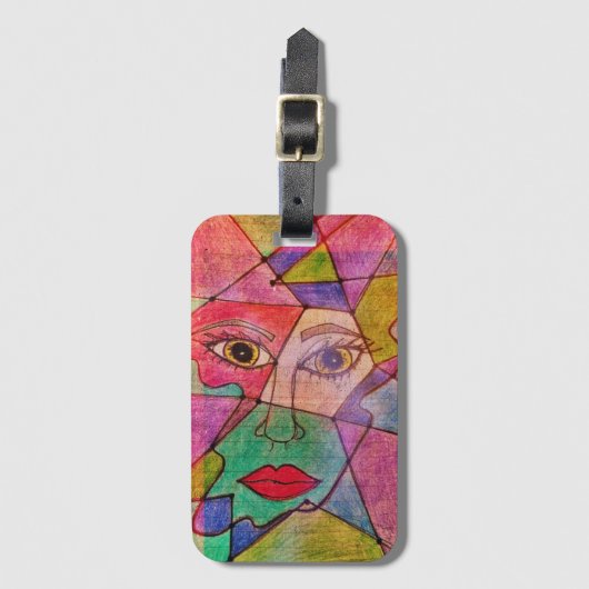 LuckyPenの芸術 ラゲッジタグ (正面縦)