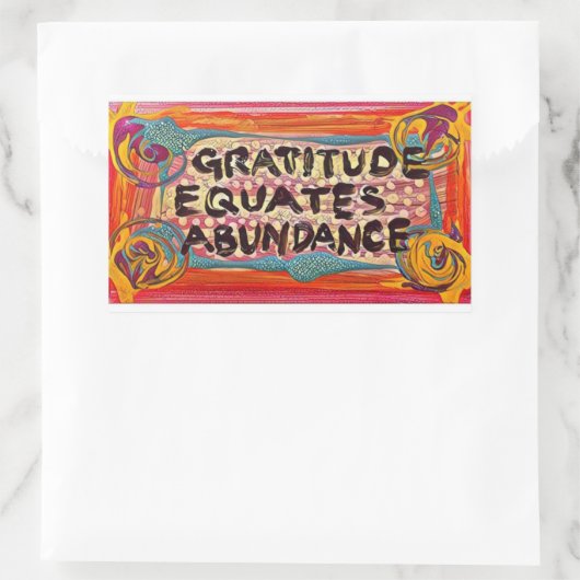 LuckyPen感謝 長方形シール (バッグ)