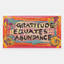 LuckyPen感謝 長方形シール