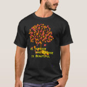 Lucmarty Fall is Proof Maple Leaves Pumpkin Autumn Tシャツ (正面)