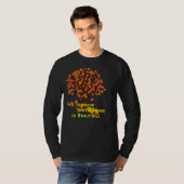 Lucmarty Fall is Proof Maple Leaves Pumpkin Autumn Tシャツ (正面フル)