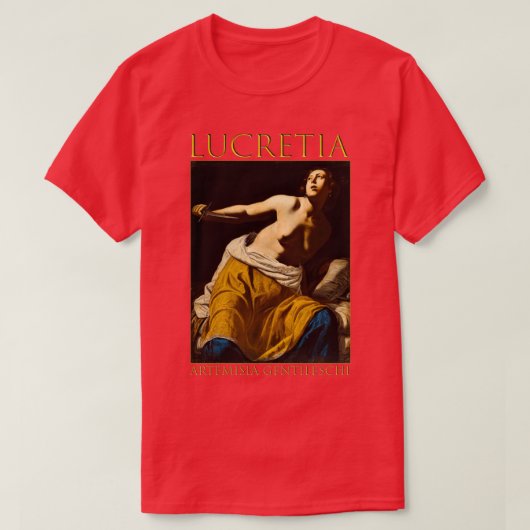 Lucretia Artemisia Gentileschi 2 Tシャツ (デザイン正面)