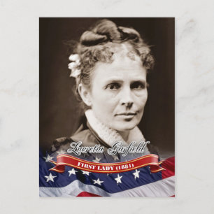 Lucretia Garfield、アメリカ大統領夫人 ポストカード