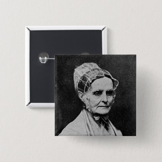 Lucretia Mott選挙権の公民権運動の指導者 缶バッジ (正面&裏面)