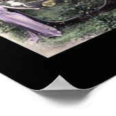 LUCYヴィンテージアルファベット文字の名前アート ポスター (角)