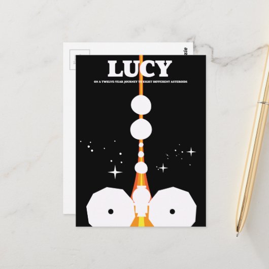 LUCY宇宙ミッション ポストカード (正面/裏面インサイチュ)