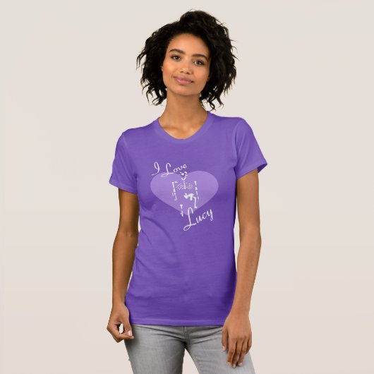 Lucy (Australopithecus) - I Love Lucy Anthropology Tシャツ (正面フル)