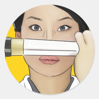 Lucy Lu Kill Bill Sticker ラウンドシール