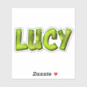 Lucy Name Kiwi Design Aufkleber Sticker シール (シート)