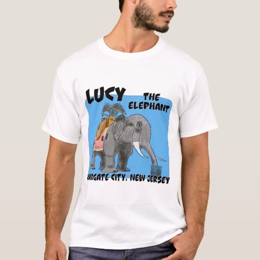 Lucy The Elephant, Jersey Shore Tシャツ (正面)
