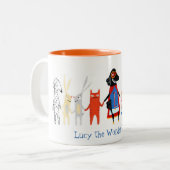 Lucy the Wonder Weenie Mug ツートーンマグカップ (正面左)
