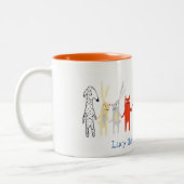 Lucy the Wonder Weenie Mug ツートーンマグカップ (左)