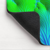 LUCY to Zany緑と青のフラクタルのホットシェード マウスパッド (コーナー)