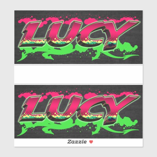 Lucy Vorname Name Graffiti Aufkleber Sticker シール (シート)