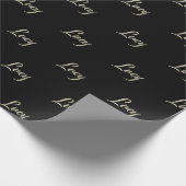 Lucy white gold Handwriting Geschenkpapier ラッピングペーパー (角)