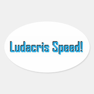 LUDACRIS SPEED！シール 楕円形シール