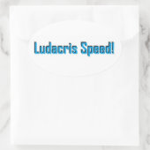 LUDACRIS SPEED!シール 楕円形シール (バッグ)
