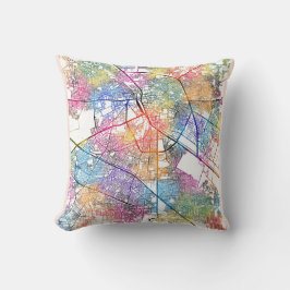 Ludhiana India City Map クッション