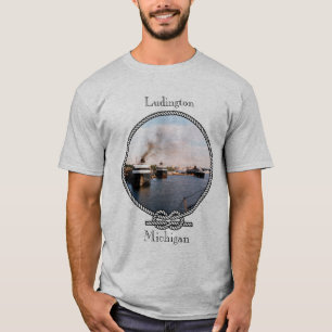 Ludington車か柵フェリーワイシャツ Tシャツ