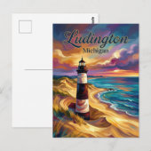 Ludington Park Michigan ポストカード (正面/裏面)