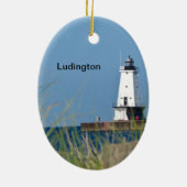 Ludington Pierheadライト セラミックオーナメント (裏面)