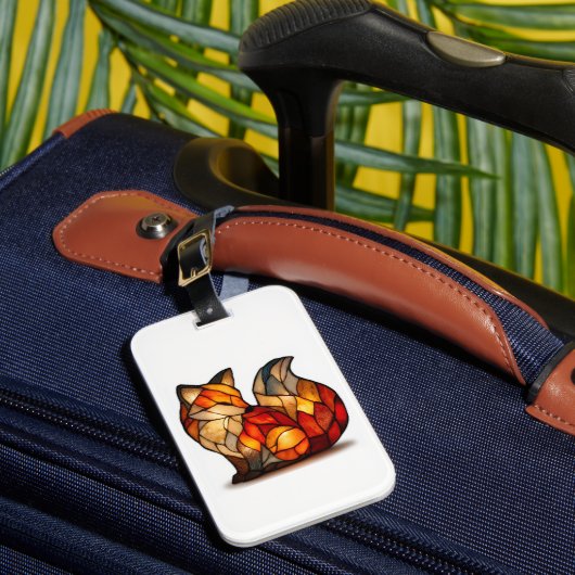 Ludky Fox Charm Travel Luggage Tag ラゲッジタグ (正面インサイチュ1)