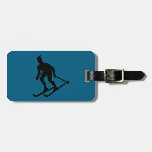 Ludlow, VTスキーバム（グリーンマウンテンバーモントスキー） ラゲッジタグ (正面横)