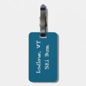 Ludlow, VTスキーバム（グリーンマウンテンバーモントスキー） ラゲッジタグ (裏面縦)
