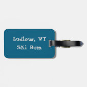 Ludlow, VTスキーバム（グリーンマウンテンバーモントスキー） ラゲッジタグ (裏面横)