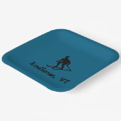 Ludlow, VTスキー（グリーンマウンテンバーモントスキー） ペーパープレート (傾斜あり)