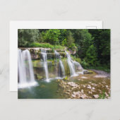 Ludlowville滝、ランシング、ニューヨーク ポストカード (正面/裏面)