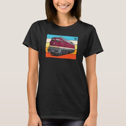 Ludmilla Diesel-Locomotive East German BR 132 BR 2 Tシャツ (正面)
