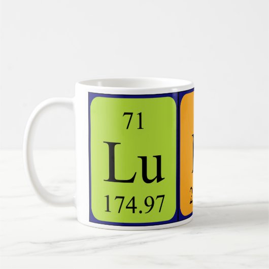 Ludoの定期的なテーブル名mug コーヒーマグカップ (左)