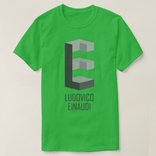 Ludovico Einaudi Tシャツ (デザイン正面)