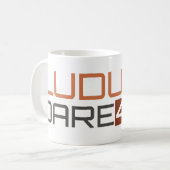 Ludumの挑戦の光沢がある時計 コーヒーマグカップ (正面左)