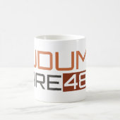 Ludumの挑戦の光沢がある時計 コーヒーマグカップ (中央)