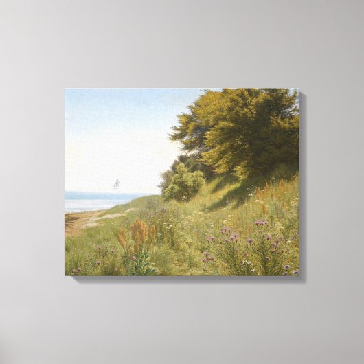 Ludvig Kabell – 海での夏の日 キャンバスプリント (正面)