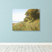 Ludvig Kabell – 海での夏の日 キャンバスプリント (インサイチュ (ウッドフロア))