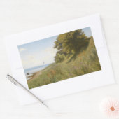 Ludvig Kabell – 海での夏の日 長方形シール (封筒)