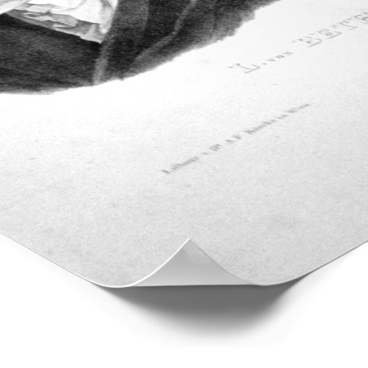 Ludwig van Beethoven ポスター (角)