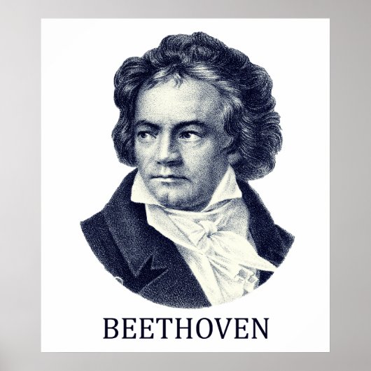 Ludwig van Beethoven, blue ポスター (正面)