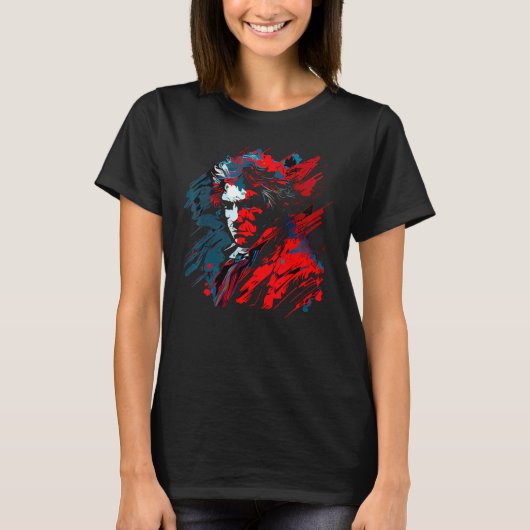 Ludwig van Beethoven Music German Composer Tシャツ (正面)