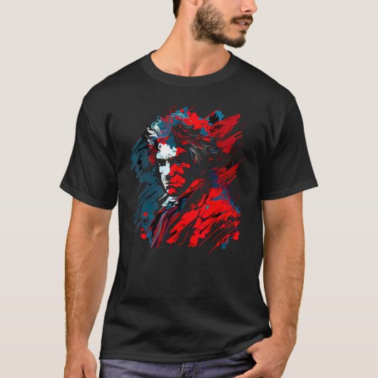Ludwig van Beethoven Music German Composer Tシャツ (正面)