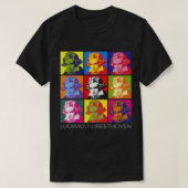 Ludwig van Beethoven pop-art portrait poster Class Tシャツ (デザイン正面)