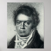 Ludwig Van Beethoven Portrait ポスター (正面)